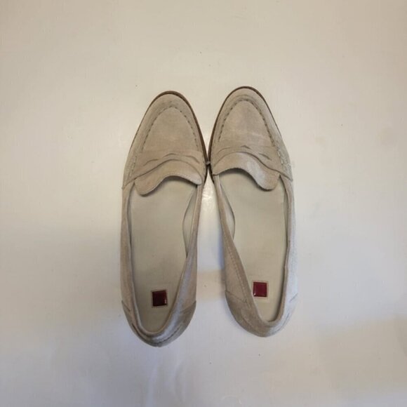 Hogl Women's Size 9 Gray Taupe Suede Almond Closed Toe Slip On 3.5" Heel Shoe - Picture 4 of 10